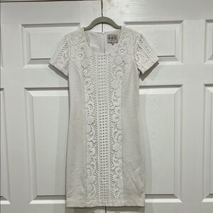 sea New York Lace Dress Womens White Size 4